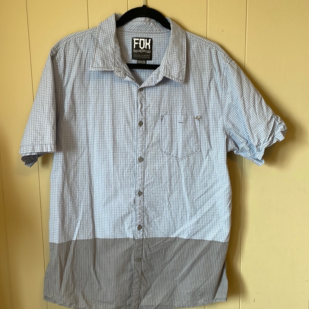 Fox Checkered Button Up Sz XL